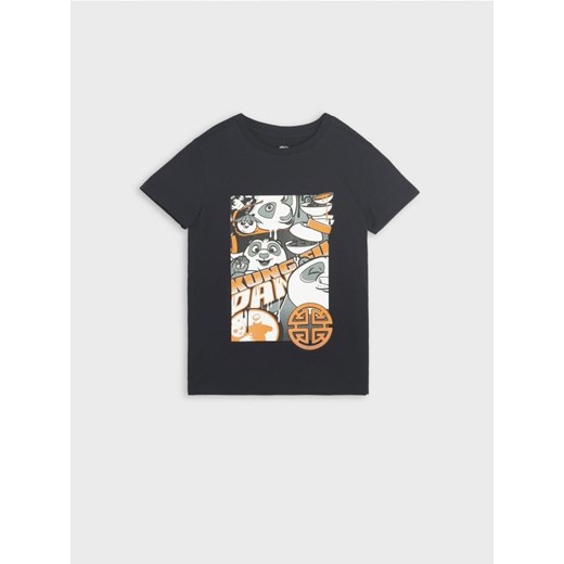 Sinsay - Koszulka Kung Fu Panda - czarny ze sklepu Sinsay w kategorii T-shirty chłopięce - zdjęcie 170522781