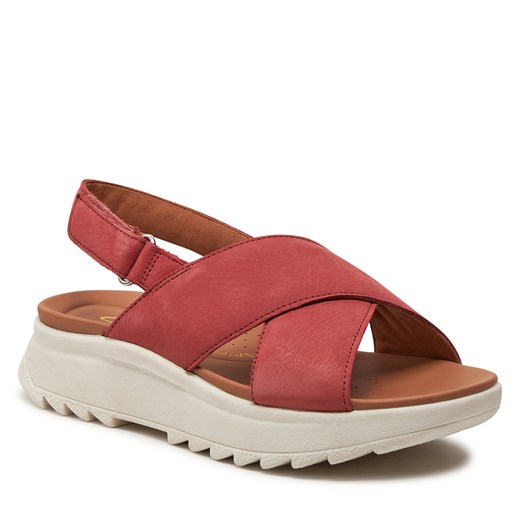 Sandały damskie Clarks na lato z klamrą casualowe