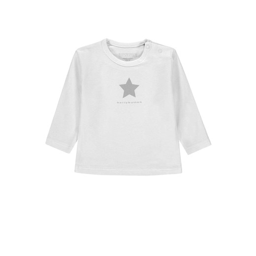 Bluzka niemowlęca z długim rękawem, bawełna organiczna, biała, Bellybutton ze sklepu 5.10.15 w kategorii Kaftaniki i bluzki - zdjęcie 170524224