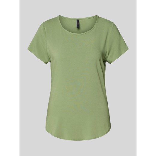 T-shirt z zaokrąglonym dołem model ‘BELLA’ ze sklepu Peek&Cloppenburg  w kategorii Bluzki damskie - zdjęcie 170525063
