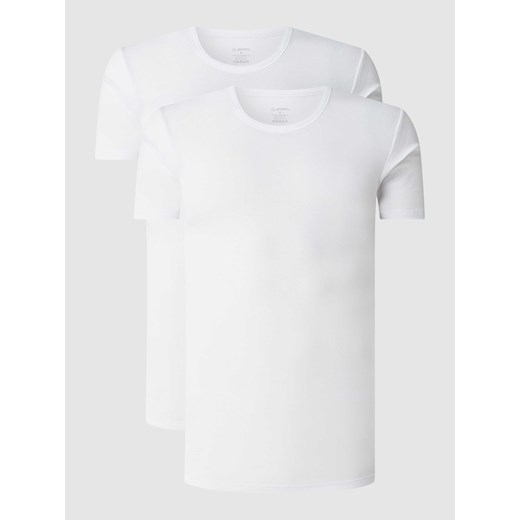 T-shirt z bawełny w zestawie 2 szt. ze sklepu Peek&Cloppenburg  w kategorii Podkoszulki męskie - zdjęcie 170525111