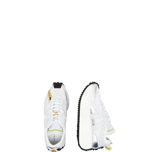 Buty sportowe damskie Inuikii sneakersy białe na platformie z gumy sznurowane