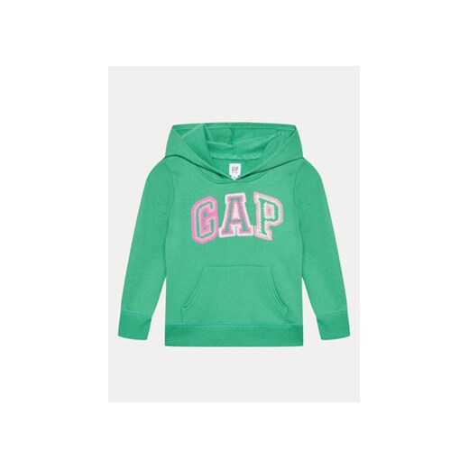 Gap Bluza 889803-03 Zielony Regular Fit ze sklepu MODIVO w kategorii Bluzy dziewczęce - zdjęcie 170525734
