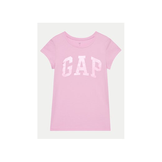 Gap T-Shirt 886003-00 Różowy Regular Fit ze sklepu MODIVO w kategorii Bluzki dziewczęce - zdjęcie 170525860