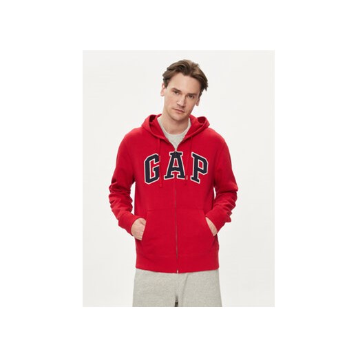 Gap Bluza 868454-03 Czerwony Regular Fit ze sklepu MODIVO w kategorii Bluzy męskie - zdjęcie 170525921