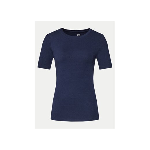 Gap T-Shirt 540635-02 Granatowy Slim Fit ze sklepu MODIVO w kategorii Bluzki damskie - zdjęcie 170525964