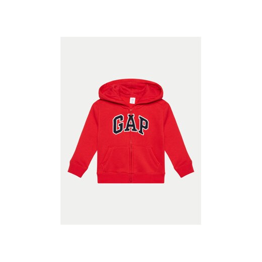 Gap Bluza 625776-00 Czerwony Regular Fit ze sklepu MODIVO w kategorii Bluzy chłopięce - zdjęcie 170526024