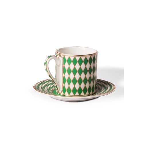 Pols Potten zestaw filiżanek ze spodkami Espresso set Chess Pols Potten ONE ANSWEAR.com