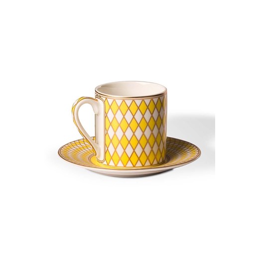 Pols Potten zestaw filiżanek ze spodkami Espresso set Chess Pols Potten ONE ANSWEAR.com