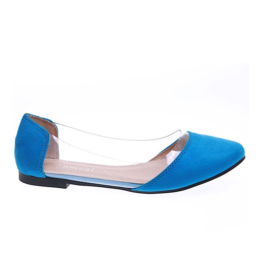 Transparentne niebieskie balerinki /D9-2 15848 T190/ Pantofelek24 38 Pantofelek24.pl