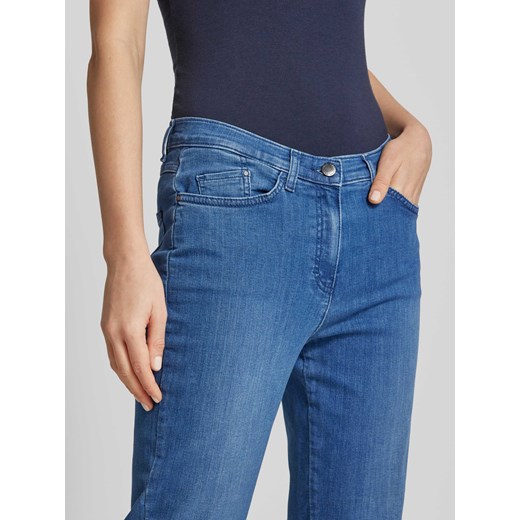 Jeansy z prostą nogawką i 5 kieszeniami model ‘PATTI STRAIGHT’ Raphaela By Brax 38 Peek&Cloppenburg 