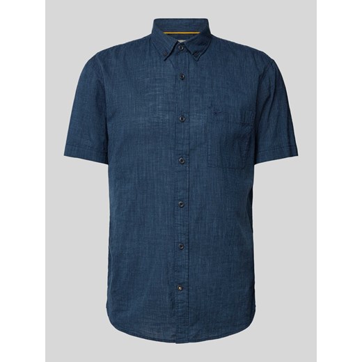 Koszula casualowa o kroju regular fit z fakturowanym wzorem ze sklepu Peek&Cloppenburg  w kategorii Koszule męskie - zdjęcie 170530220