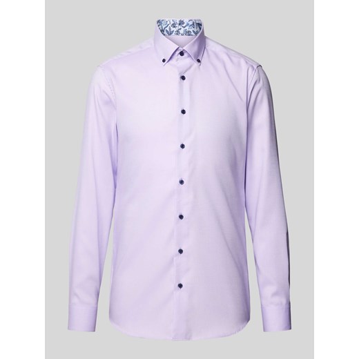 Koszula biznesowa o kroju Slim Fit z kołnierzykiem typu button down ze sklepu Peek&Cloppenburg  w kategorii Koszule męskie - zdjęcie 170530402