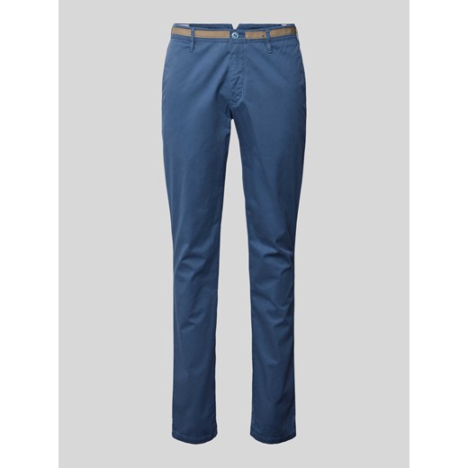Spodnie w jednolitym kolorze model ‘APUS’ ze sklepu Peek&Cloppenburg  w kategorii Spodnie męskie - zdjęcie 170530533