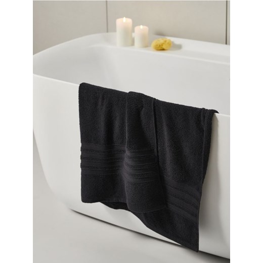 Sinsay - Ręcznik bawełniany - czarny ze sklepu Sinsay w kategorii Ręczniki - zdjęcie 170531700