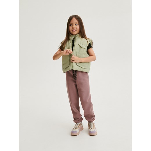 Reserved - Spodnie dresowe jogger - kasztanowy ze sklepu Reserved w kategorii Spodnie dziewczęce - zdjęcie 170532321