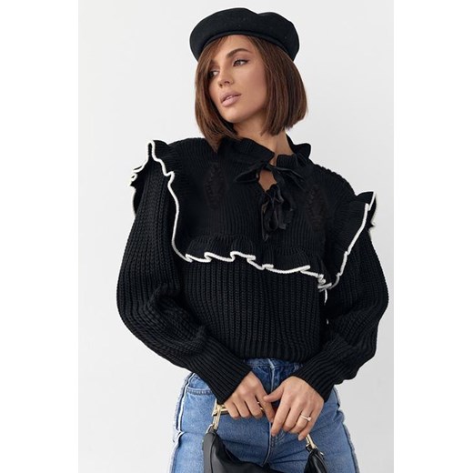Sweter SEALDONA BLACK ze sklepu Ivet Shop w kategorii Swetry damskie - zdjęcie 170534690