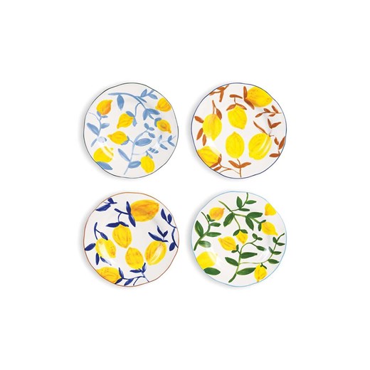 &amp;k amsterdam zestaw talerzy Plate Lemon Twig 4-pack ze sklepu ANSWEAR.com w kategorii Talerze - zdjęcie 170534741