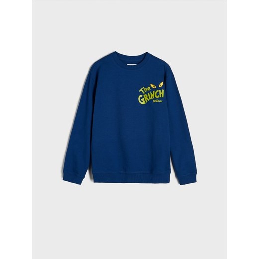 Sinsay - Bluza świateczna Grinch - niebieski ze sklepu Sinsay w kategorii Bluzy chłopięce - zdjęcie 170538012