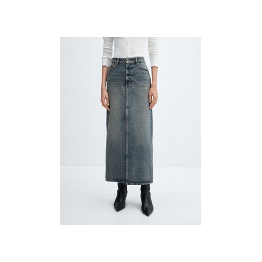 Mango Spódnica jeansowa Abele 67954023 Niebieski Regular Fit ze sklepu MODIVO w kategorii Spódnice - zdjęcie 170543712