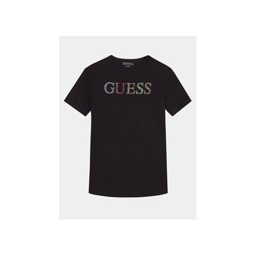 Guess T-Shirt J4GI38 J1314 Czarny Regular Fit ze sklepu MODIVO w kategorii Bluzki dziewczęce - zdjęcie 170543741