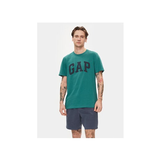 Gap T-Shirt 856659-06 Zielony Regular Fit ze sklepu MODIVO w kategorii T-shirty męskie - zdjęcie 170544130