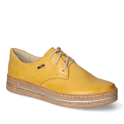 Półbuty Helios 380 Żółty lico ze sklepu Arturo-obuwie w kategorii Espadryle damskie - zdjęcie 170545791