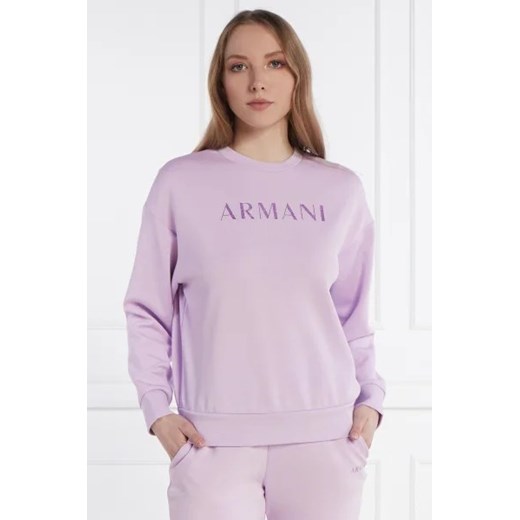 Bluza damska różowa Armani Exchange z elastanu 