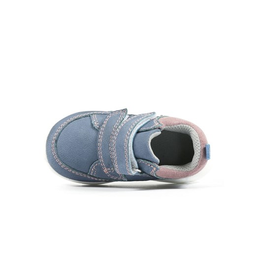 Buty sportowe dziecięce Richter ze skóry niebieskie na rzepy 