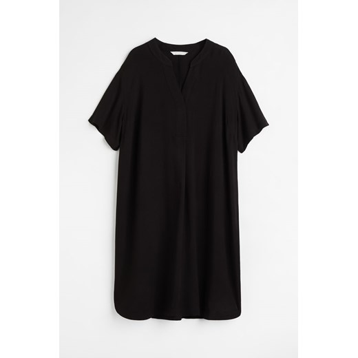 H & M - Tunika z dekoltem w serek - Czarny ze sklepu H&M w kategorii Bluzki damskie - zdjęcie 170550440