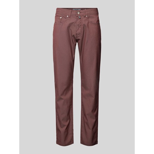 Spodnie materiałowe o kroju tapered fit z 5 kieszeniami model ‘Lyon’ ze sklepu Peek&Cloppenburg  w kategorii Spodnie męskie - zdjęcie 170550630