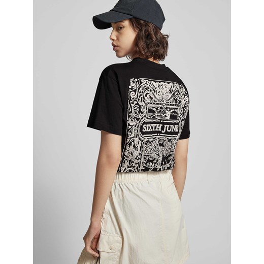 T-shirt z nadrukiem z logo model ‘AZULEJOS’ Sixth June M Peek&Cloppenburg 