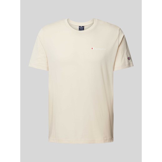 T-shirt z nadrukiem i naszywką z logo ze sklepu Peek&Cloppenburg  w kategorii T-shirty męskie - zdjęcie 170551032