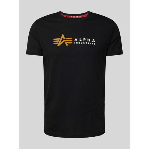 T-shirt z nadrukiem z logo ze sklepu Peek&Cloppenburg  w kategorii T-shirty męskie - zdjęcie 170551123