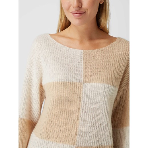 Beżowy sweter damski Esprit z wełny 