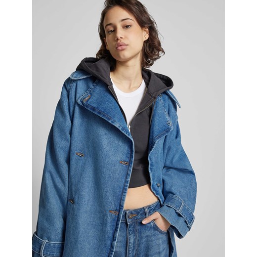 Płaszcz z wykładanym kołnierzem model ‘Gannisa’ Hugo Blue XS Peek&Cloppenburg