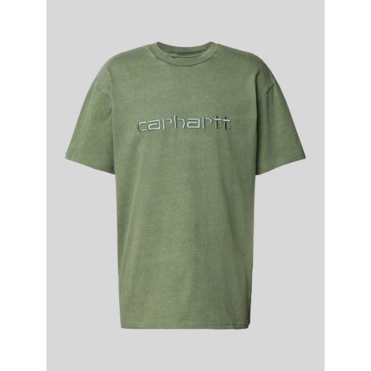 T-shirt z wyhaftowanym logo model ‘DUSTER’ ze sklepu Peek&Cloppenburg  w kategorii T-shirty męskie - zdjęcie 170551421