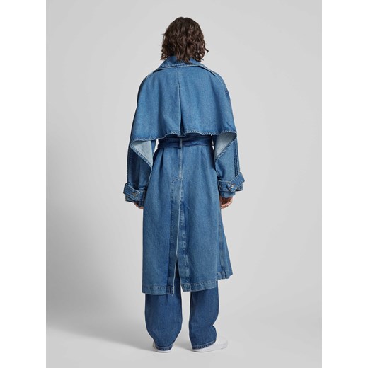 Płaszcz z wykładanym kołnierzem model ‘Gannisa’ Hugo Blue L Peek&Cloppenburg