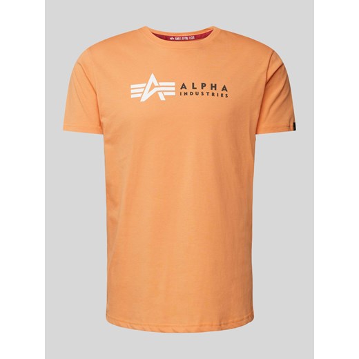 T-shirt z nadrukiem z logo ze sklepu Peek&Cloppenburg  w kategorii T-shirty męskie - zdjęcie 170551490