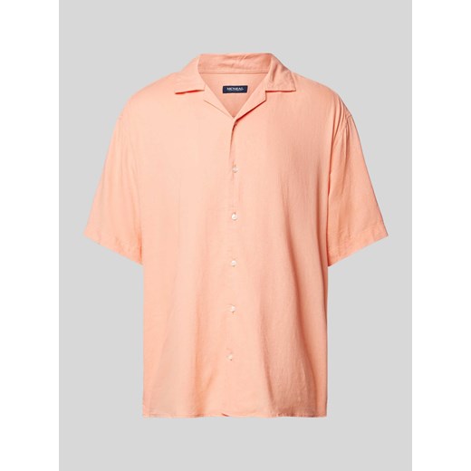 Koszula casualowa o kroju tailored fit z kołnierzem z połami ze sklepu Peek&Cloppenburg  w kategorii Koszule męskie - zdjęcie 170551560