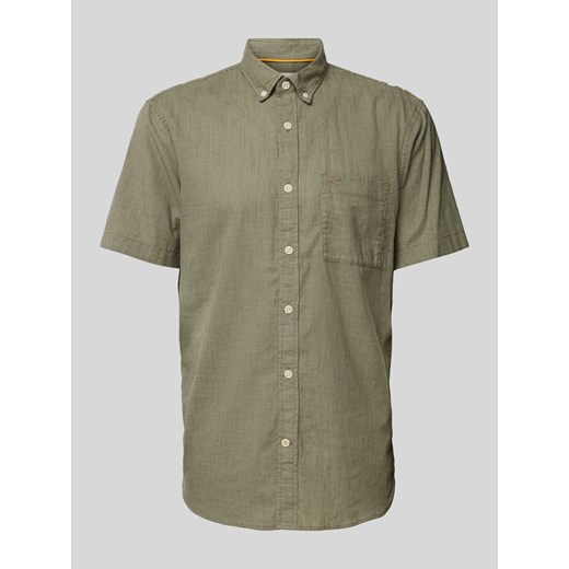 Koszula casualowa o kroju regular fit z fakturowanym wzorem ze sklepu Peek&Cloppenburg  w kategorii Koszule męskie - zdjęcie 170551604