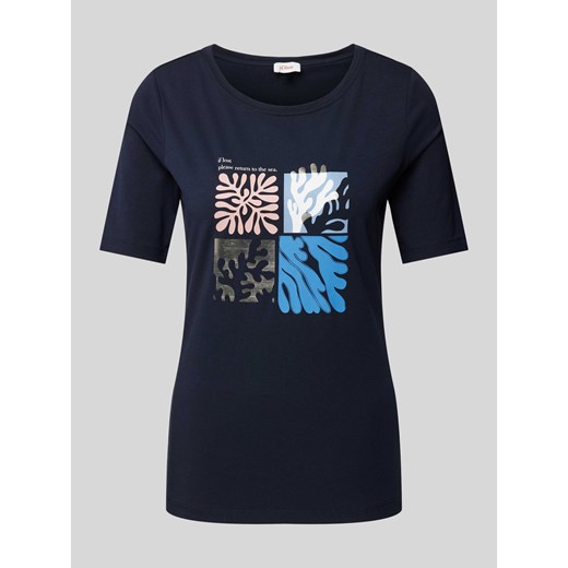 T-shirt z okrągłym dekoltem model ‘Wechsel’ ze sklepu Peek&Cloppenburg  w kategorii Bluzki damskie - zdjęcie 170551740