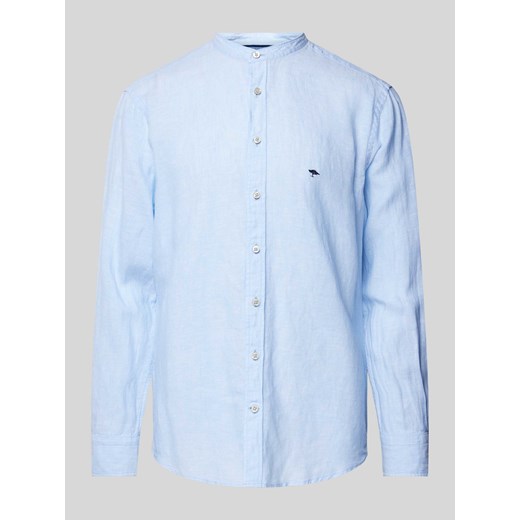 Koszula casulowa o kroju regular fit z lnu ze stójką ze sklepu Peek&Cloppenburg  w kategorii Koszule męskie - zdjęcie 170552073