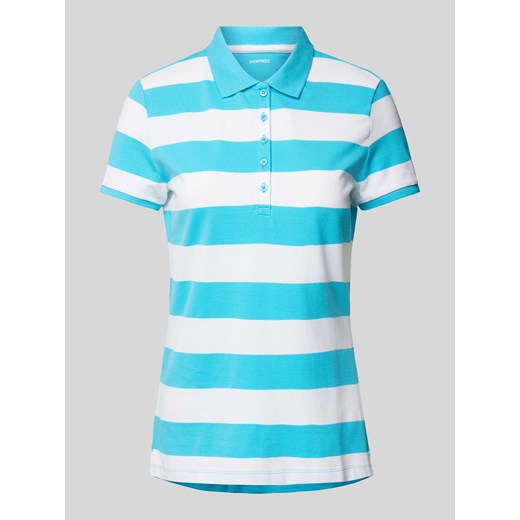 Koszulka polo o kroju regular fit ze wzorem w blokowe pasy ze sklepu Peek&Cloppenburg  w kategorii Bluzki damskie - zdjęcie 170552082