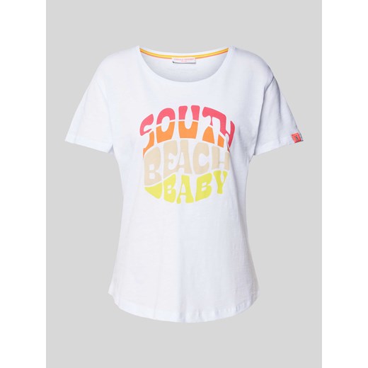 T-shirt z nadrukowanym motywem ze sklepu Peek&Cloppenburg  w kategorii Bluzki damskie - zdjęcie 170552164