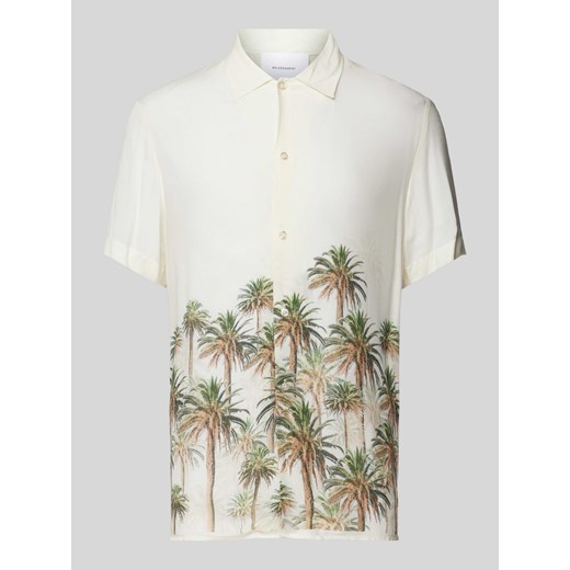 Koszula casualowa o kroju regular fit z wiskozy ze sklepu Peek&Cloppenburg  w kategorii Koszule męskie - zdjęcie 170552221