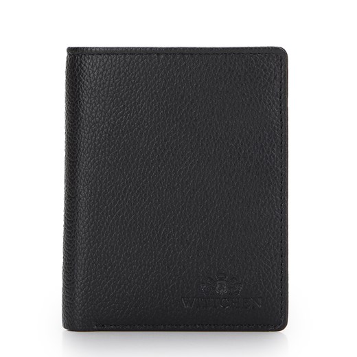 Męski portfel mały ze skóry czarny ze sklepu WITTCHEN w kategorii Portfele męskie - zdjęcie 170552670