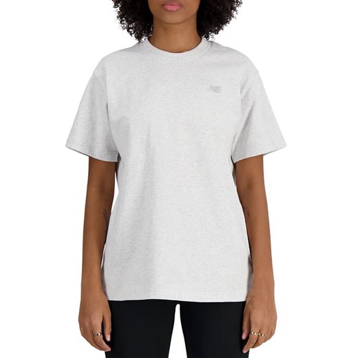 Koszulka New Balance WT41501AHH - biała ze sklepu streetstyle24.pl w kategorii Bluzki damskie - zdjęcie 170552693