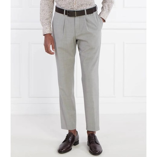 BOSS BLACK Wełniane spodnie C-Perin-RDS-233 | Slim Fit ze sklepu Gomez Fashion Store w kategorii Spodnie męskie - zdjęcie 170553300