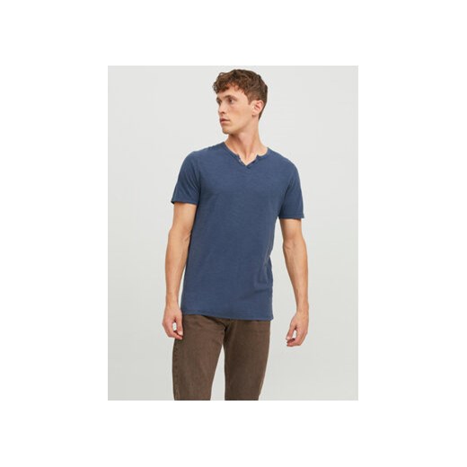 Jack&Jones T-Shirt Split 12164972 Granatowy Standard Fit ze sklepu MODIVO w kategorii T-shirty męskie - zdjęcie 170553853
